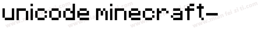 unicode minecraft字体转换
